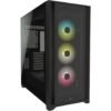 Corsair iCUE 5000X RGB Tempered Glass Mid-Tower ATX Black PC Smart Cabinet CC-9011212-WW