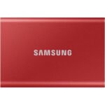 Samsung T7 Portable SSD 2TB USB 3.2 External Solid State Drive Red MU-PC2T0R/AM
