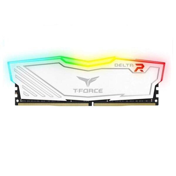 Teamgroup T-FORCE DELTA RGB Series 8GB (8GBX1) DDR4 3200MHz White Memory TF4D48G3200HC16C01
