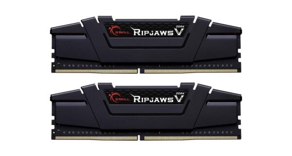 G.SKILL RIPJAWS V Series 64GB (32GBX2) DDR4 4000MHz Black Memory F4-4000C18D-64GVK