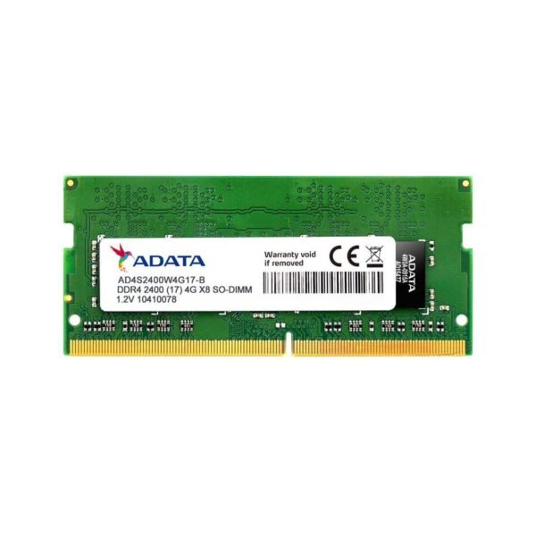 ADATA Premier DDR4 2400MHz 4GB SODIMM Memory for Notebooks AD4S2400J4G17-S