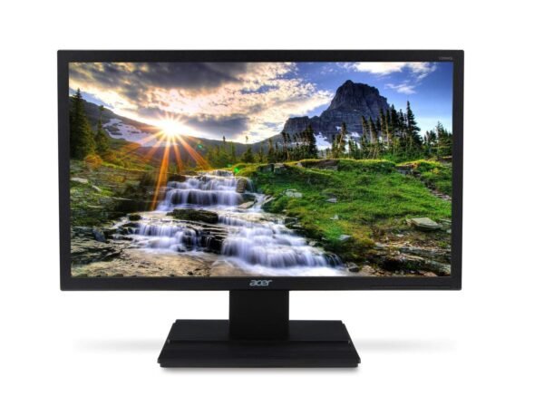 Acer 19.5-Inch HD LED Backlit Computer Monitor With HDMI, VGA Ports And Stereo Speakers – V206HQL (Black)