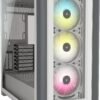 Corsair iCUE 5000X RGB Tempered Glass Mid-Tower ATX White PC Smart Cabinet CC-9011213-WW