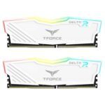 Team Group DELTA RGB 16GB (2X8GB) 3600 MHz White Memory TF4D416G3600HC18JDC01