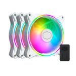 Cooler Master MasterFan MF120 Halo White Edition ARGB Cabinet Fan (Triple Pack) MFL-B2DW-183PA-R1