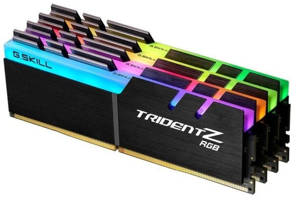 G.skill Trident Z RGB Series 32GB (4x8GB) 3600 MHz DDR4 Memory F4-3600C18Q-32GTZR