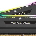 Corsair VENGEANCE RGB PRO SL Series 32GB (16GBx2) DDR4 3200MHz Black Memory CMH32GX4M2E3200C16