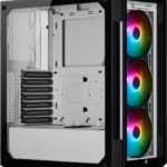 Corsair iCUE 220T RGB Tempered Glass Mid-Tower Smart Case White CC-9011191-WW