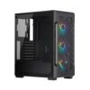 Corsair iCUE 220T RGB Airflow Tempered Glass Black Mid-Tower Smart Case CC-9011173-WW