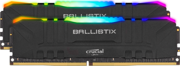 Crucial Ballistix RGB 32GB (16GB x2) 3600 MHz DDR4, DRAM, Desktop Gaming Memory BL2K16G36C16U4BL