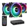 AeroCool Duo 12 Pro ARGB Cabinet Fan (Triple Pack)