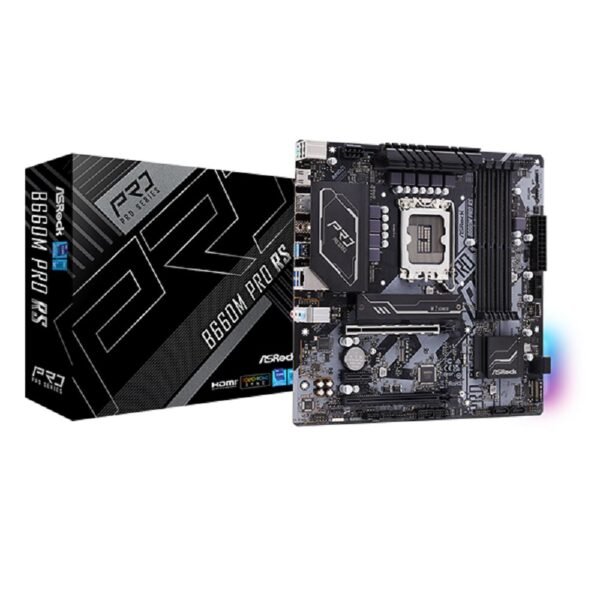 ASRock B660M Pro RS | Micro ATX Motherboard | Support LGA1700 Socket