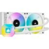 Corsair iCUE H100i Elite Capellix RGB Liquid CPU Cooler – White