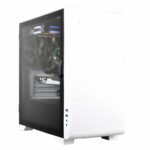 Gamdias Mars E2 Mini Tower Gaming Cabinet – White | 1 x 120mm Fan Pre-Installed | Tempered Glass Side Panel