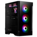 Gamdias Talos E2 Elite Mid Tower Gaming Cabinet – Black | 3 x 120mm ARGB Fan Pre-Installed | Tempered Glass Side Panel
