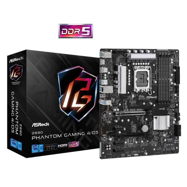 ASRock Z690 Phantom Gaming 4/D5 | ATX Motherboard | Support LGA 1700 Socket