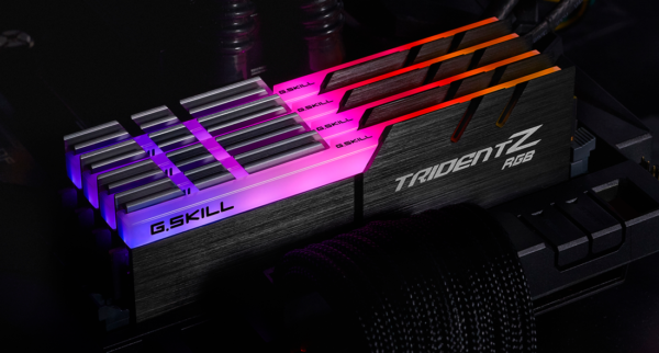 G.skill Trident Z RGB Series 64GB (4x16GB) 3600 MHz DDR4 Memory F4-3600C16Q-64GTZR
