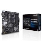 ASUS PRIME B550M-K AMD A4 mATX Motherboard with PCIe 4.0 Dual M.2 and Aura Sync