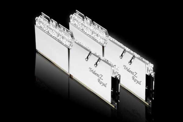 G.Skill Trident Z Royal Silver 16GB (2x8GB) 4600MHz Memory F4-4600C19D-16GTRSE