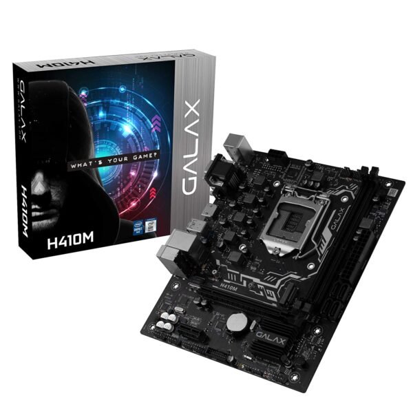 Galax H410M Intel LGA1200 M-ATX Motherboard with PCIe 3.0 M.2 HDMI and USB 3.1