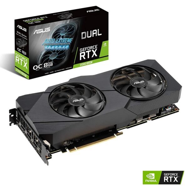 ASUS Dual GeForce RTX 2080 Super Evo OC Edition GDDR6 8GB 256-Bit Graphics Card