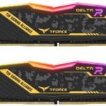 TEAMGROUP T-Force Delta RGB TUF Gaming Alliance 32GB (2x16GB) 3200MHz Memory TF9D432G3200HC16CDC01