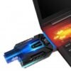 TARKAN USB POWERED PORTABLE LAPTOP COOLER WITH ADJUSTABLE SPEED VACUUM FAN [HOT AIR EXTRACTION]